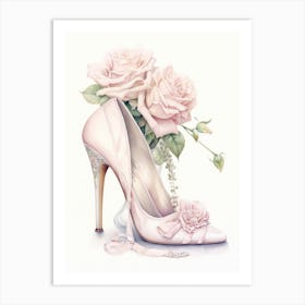 High Heeled Shoes - vintage items Art Print