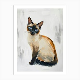 Balinese Cat Painting 3 Art Print