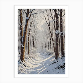 Winter's Walk Art Print