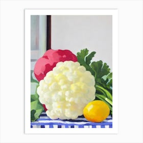 Cauliflower Tablescape vegetable Art Print