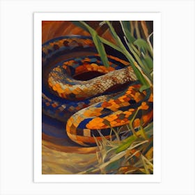 Brown Snake 1 Painting Art Print