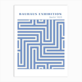 Bauhaus Blue Exhibition 15 Art Print