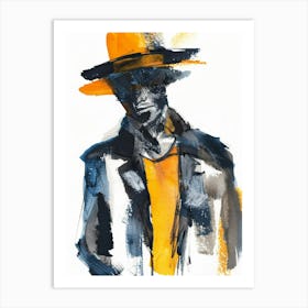 Man In A Hat 2 Art Print