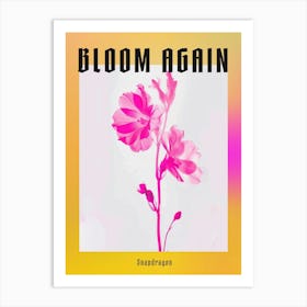 Hot Pink Snapdragon 1 Poster Art Print