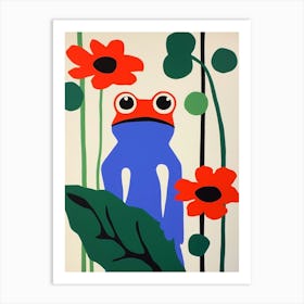 Colourful Kids Animal Art Frog 2 Art Print