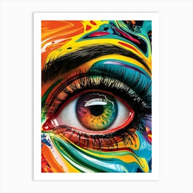 Colorful Eye 3 Art Print
