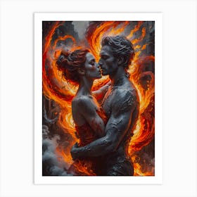 Fire And Ice~ Escape Clause ~ Reimagined 1 Art Print