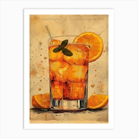 Orange Iced Tea 33 Art Print