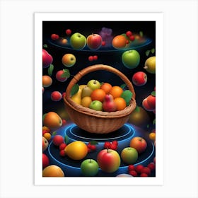 Basket Of Fruit 12 Art Print