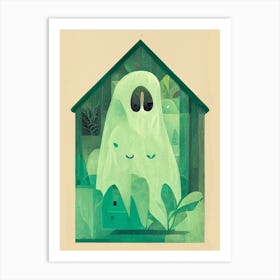Green Ghost Botanical Art Print