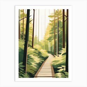 Japandi Woods Art Print