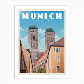 Munich Germany Travel Poster Art Print