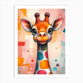 Dazzle: The Polka-Dotted Dreamer of the Savannah Art Print