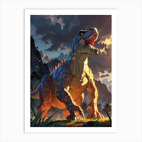 Dinosaur T-Rex Art Print