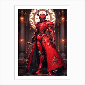 Red Armor Art Print