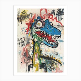 Abstract Dinosaur Graffiti Style 2 Art Print