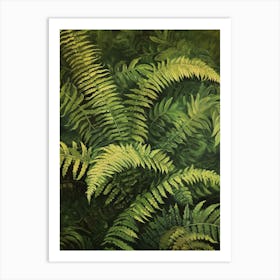 Giant Chain Fern Painting 4 Art Print