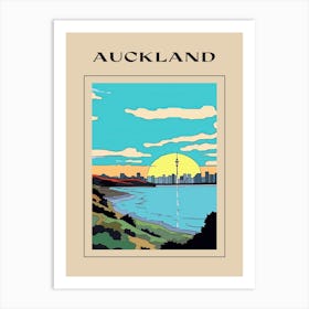 Minimal Design Style Of Auckland, New Zealand 2 Poster Art Print