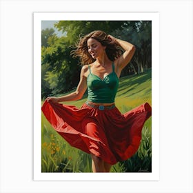 Dancer In The Meadow Art Print