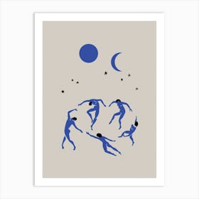 Blue Dancers Art Print