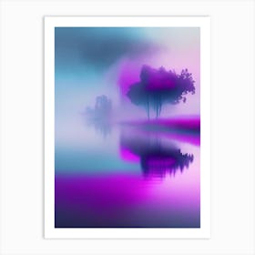 Mist Waterscape Pop Art Photography 1 Art Print