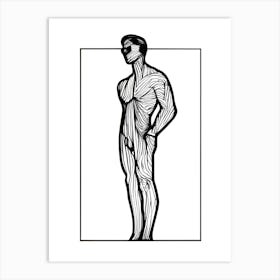 Muscular Man Art Print