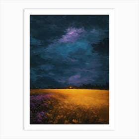 Night In The Field Art Print