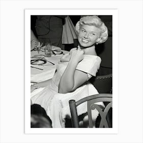 Doris Day Dining Art Print