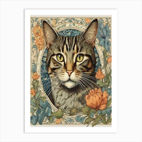 William Morriss Cat Art Print