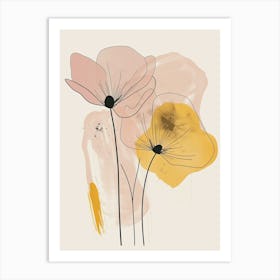 Edinburgh Flower Market Boho Minimalist Style Art Print