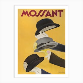 Mossant Hats Poster, Leonetto Cappiello Art Print