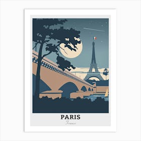 Paris Eiffel Tower Travel Art Print