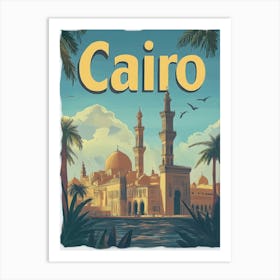 Aihrgdesign A Mid Century Modern Travel Poster For Cairo Show Dd189960 E82f 45ee 88b0 78210f50b3df 0 Art Print