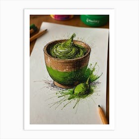 Matcha Bowl Art Print