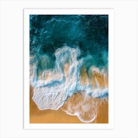 Aerial View Of A Beach 99 Art Print