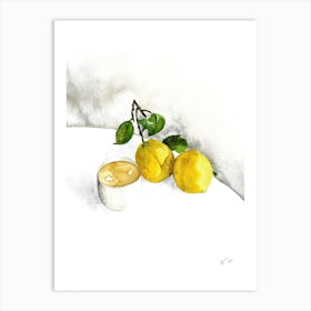 Lemon Tea Art Print