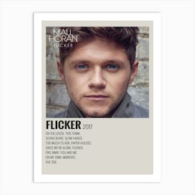 Niall Horan Flicker Flicker 2017 Poster 1 Art Print