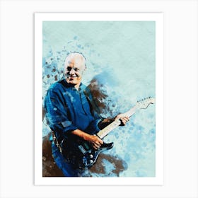 Smudge Of David Gilmour Art Print