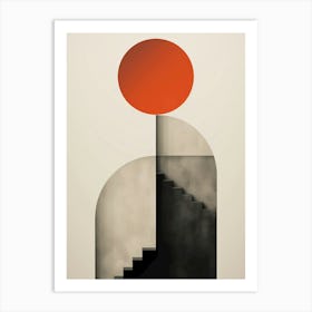 modern minimal sunset 1 Art Print