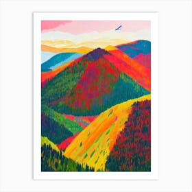 Pribaikalsky National Park 1 Russia Abstract Colourful Art Print