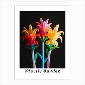 Bright Inflatable Flowers Poster Bee Balm 1 Art Print