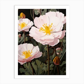 Flower Illustration Portulaca 1 Art Print