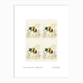 Cute Animals Collection Bumblebee 1 Art Print