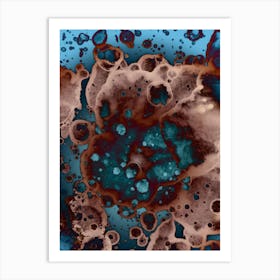 Abstract Alcohol Ink Meteor Shower 2 Art Print