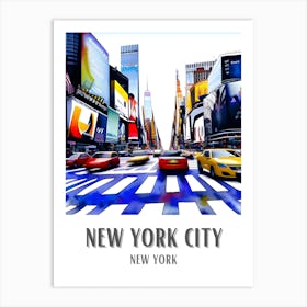 New York City Colorful 1 Art Print