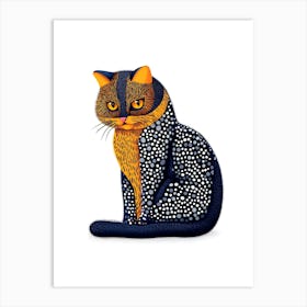 Sue - cat portrait Art Print