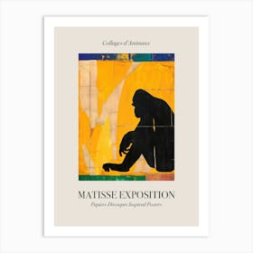 Gorilla 4 Matisse Inspired Exposition Animals Poster Art Print