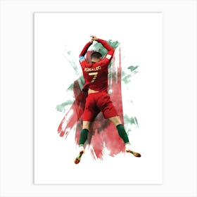 Legend Soccer Cristiano Ronaldo Portugal Art Print