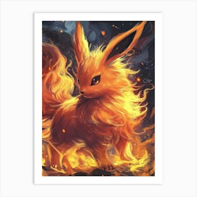 Pokemon Eevee 5 Art Print