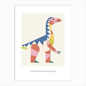Nursery Dinosaur Art Heterodontosaurus 1 Poster Art Print